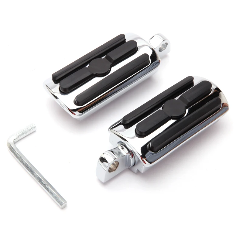 Motorcycle Universal Highway Foot Pegs Rest 1-1/4&quot; Crash Bar Pedal Foot   Street - £266.30 GBP