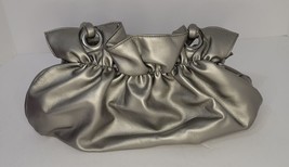 Silver Purse Handbag Some Wear - $12.32