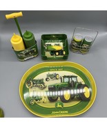 Lot John Deere Collectibles Licensed Tin Tray Napkin, Condiment,  &amp; S&amp;P ... - $624.87 MXN