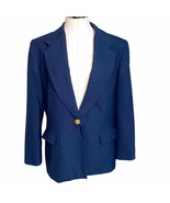 Orvis Vintage Wool Blend one button blazer with two front flap pockets n... - £26.52 GBP