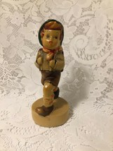 Vintage Hummel Figurine Little Boy with Backpack School Boy Over 50 Years Old - $7.49