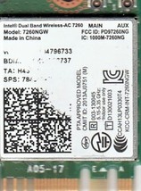 GETAC TF1-FRU 54138636D005 WIRELESS AC 7260 M.2 NGFF CARD INTEL 7260NGW ... - $8.86 CAD