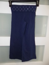 P.S. Aeropostale Navy Blue Yoga Pants W/Gems on top Size 5 Girls NEW - £14.58 GBP
