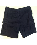 Faded Glory Mens Black 6 Pocket Cargo Shorts Size 42 - £7.72 GBP