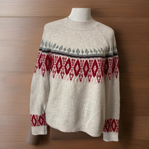 Vintage Nordic Patter Est 1990 Lucky Brand Soft Knit Sweater Top Sz XL C... - $388.36 MXN