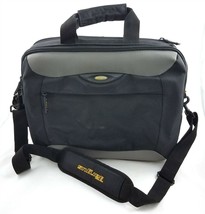 Targus 16 Inch Laptop Bag Travel Case Shoulder Strap Padded Pockets Black Gray - $29.53