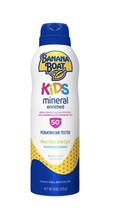 Banana Boat Kids Mineral Enriched Sunscreen Lotion Spray, SPF 50+, 6 Oz. - £8.65 GBP