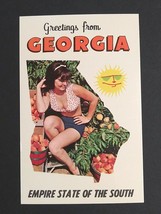Georgia State Map Large Letter Greetings Dexter Press c1960s UNP Postcard (a) - £3.90 GBP