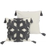 Decorative Pillow Covers Snowflakes Set of 2 18x18 Winter Christmas Holi... - $14.90