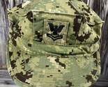 US NAVY Petty Officer 2nd Class PO2 Type III Woodland Digital Camo Hat S... - $48.37