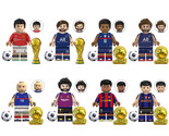 8Pcs Football World Cup Super Star Minifigure Ibrahimović Zidane Messi B... - $23.69