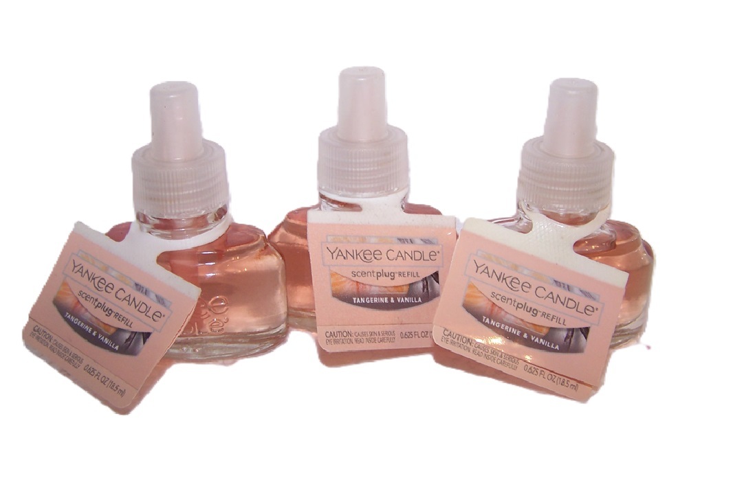Tangerine & Vanilla ScentPlug Home Fragrance Refill Bulb 3 Pack Yankee Candle
