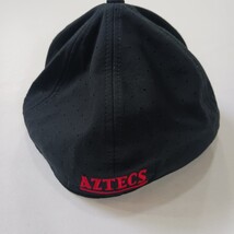 Nice True San Diego Aztecs Men's Cotton Blend Back Fitted Black Baseball Cap Hat image 12