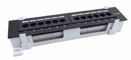 CNAweb 12 Port Vertical Cat5e 110 RJ45 Patch Panel 568A 568B with Bracket - $369.61 MXN