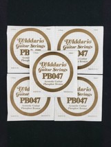 D'Addario PB047 Phosphor Bronze .047" Acoustic Guitar Strings ( 5 Pack Bundle ) - $19.99