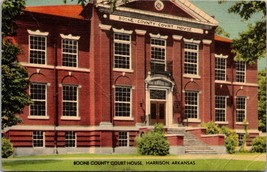 Arkansas Harrison Boone County Court House Posted 1947 Vintage Linen Postcard - £5.89 GBP