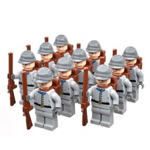 10pcs/set American Revolutionary War The South Army Soldiers Minifigures - £23.59 GBP