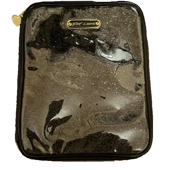 Betsey Johnson Black Glitter Accent Tablet Case - $13.86