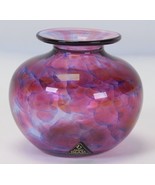Kerry glass Ireland 3” H x 3.5&quot; Diameter Vase Art Glass Bud Vase - £23.42 GBP