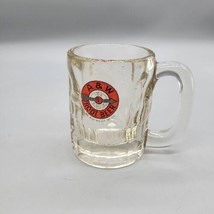 Vintage A-W Root Beer 4.5&quot; Tall Heavy Glass Arrow Logo Mug - £5.52 GBP