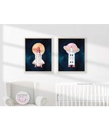 Spaceship Wall Art, Outer Space Nursery Decor, Space Planets Art Print |... - £5.50 GBP
