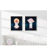 Spaceship Wall Art, Outer Space Nursery Decor, Space Planets Art Print |... - £5.50 GBP