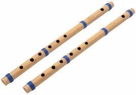 Handmade Beautiful Wood Musical Instrument Bamboo Flute B Scale Scale C Set Of 2 - £9.34 GBP