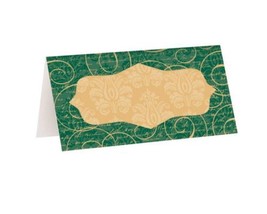 Elegant Christmas 16 Ct Placecard Place Cards Kraft Green - $3.55