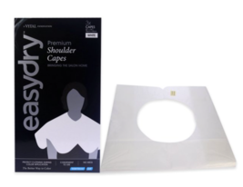 EasyDry Disposable Premium White Shoulder Capes - 22&quot; x 30&quot; (3 Count) Pr... - £10.11 GBP