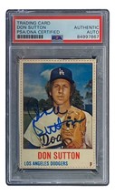 Don Sutton Signed Los Angeles Dodgers 1978 Hostess #70 Trading Card PSA/DNA - £68.64 GBP