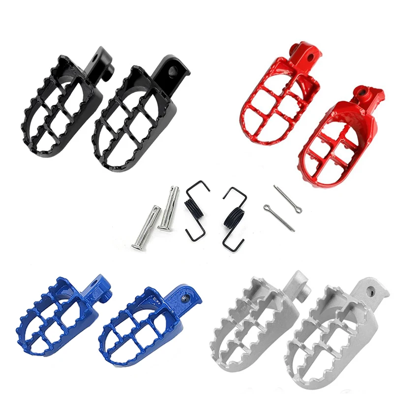 E foot pegs rests footpegs for yamaha pw50 80 tw200 for xr50r crf50 crf70 crf80 crf100f thumb200