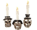 Silvestri Trick or Treat Candle Acrylic Battery Operated LED 7.25 in Hal... - $34.04