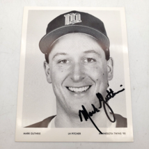Mark Guthrie Signed 5x4 B&amp;W Photo Card Twins Dodgers 1991 AL Autograph Auto - $13.73 CAD