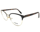 Vogue Eyeglasses Frames VO 4088 997 Brown Tortoise Gold Cat Eye 52-18-140 - $60.66