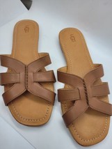 MEW Women&#39;s UGGS leather slip on sandals size 12 - $31.68