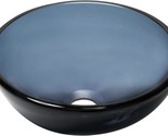 Glass 12-Inch Vessel Sink In Grey From Novatto. - £160.03 GBP