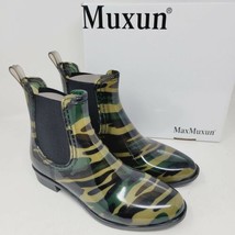 MaxMuxun Women&#39;s Rain Boots Size 8 M Camouflage - £25.38 GBP