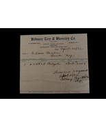 Vtg Albany Toy &amp; Novelty Co Receipt for Bicycle 1932 Unusual NY Ephemera - $41.81 CAD