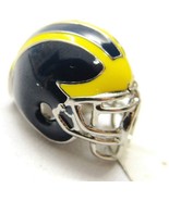 U of M University of Michigan Wolverine Football Helmet Bead Charm Blue ... - £26.92 GBP
