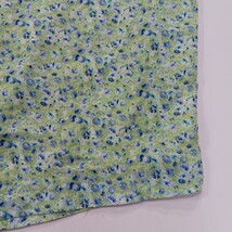 Elastic Waist RN#67473 Women's Green Floral Rear Zipper & Slit Skirt 18W (36×36) image 9