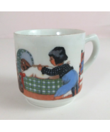 Vintage Child Nursing Dog In Cradle Design Germany Mini Coffee Cup - €16,62 EUR