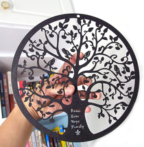 11-Inch Metal Tree of Life, Family Tree with Birds on Branch Wall Hanging Art - £15.07 GBP