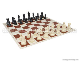 DGT Tournament Chess Set - Board B / Rown 20"" + 3.75"" Pieces With-
show ori... - $49.88