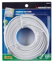 CORD PHONE LINE 100&#39; WHT - $31.14