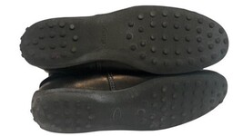 Vintage Tod’s Black Leather Winter Boots Knee High Italy Box M Buck Women sz 9 image 6