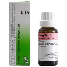 1x Dr Reckeweg Germany R16 Migraine Drops 22ml | 1 Pack - $11.87
