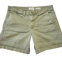 Chino Anthropologie Women Shorts Size 25 Juniors Green Stretch Relaxed D... - $14.40