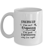 Engineer 11oz White Cofee Mug, I&#39;m just explaining why I&#39;m right. Inspir... - £15.74 GBP