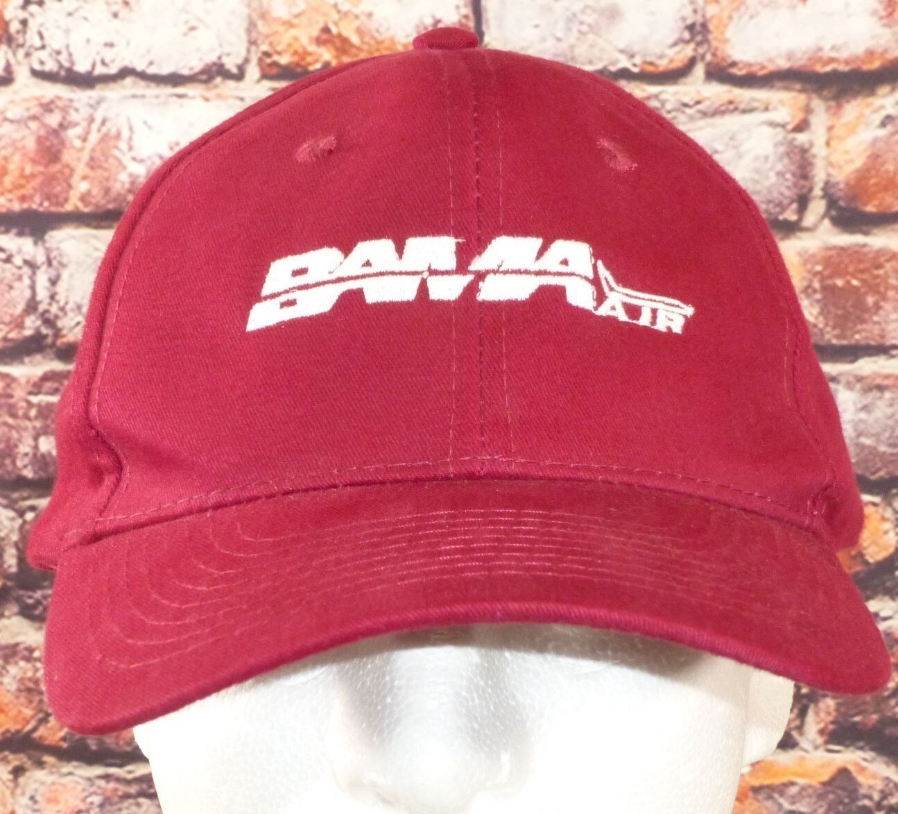 Bama Air Otto Cap Tuscaloosa AL Embroidered Adjustable Baseball Hat Red... - $19.26