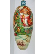 Exclusive Russian Christmas Ornament Hand Painted Tear Drop Shape Girls ... - $99.09 CAD